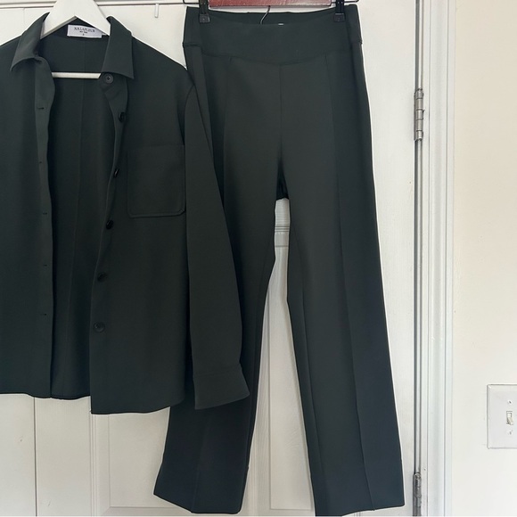 *SET* MM Lafleur The Sierra Shacket - Light Scuba and Pants Set Business Suit - Picture 10 of 10